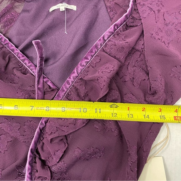 NEW Tularosa Wrap Front Ruffle Blouse Small - Picture 8 of 10